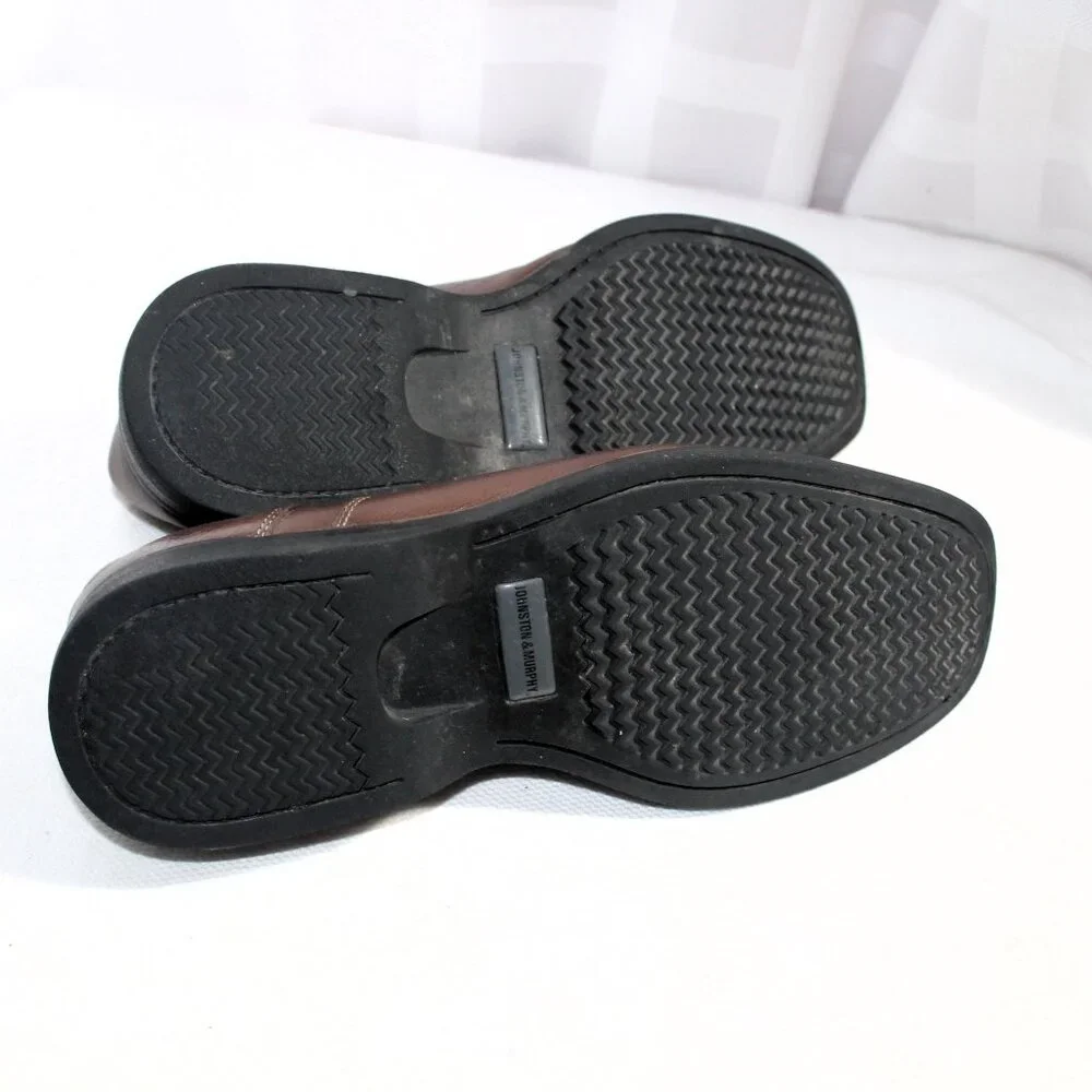 Johnston & Murphy Brown Shuler Bicycle Sheepskin Shoes 20-7223, Size 12